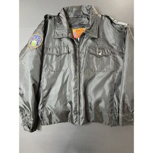 Vintage Atlanta Police Officer Uniform Puffer Jacket Resurgents Patch Black 3XL
